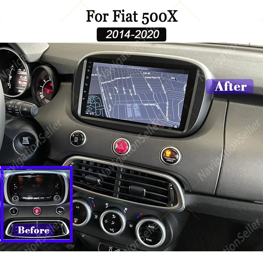 Автомобильный радиоприемник для Fiat 500x 2014 2015 2016 2017-2020 Android Carplay Экран Gps Головное устройство Стерео Мультимедийный плеер Netflix Spotify Автомобильный радиоприемник для Fiat 500x 2014 2015 2016 2017-2020 Android Carplay Экран Gps Головное устройство Стерео Мультимедийный плеер Netflix Spotify