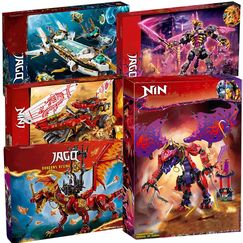 

Compatible Brands Brick Sets Ninja Series Building Blocks Dragons Rising Mecha Model Destiny's Bounty MOC Toys For Kids Gift