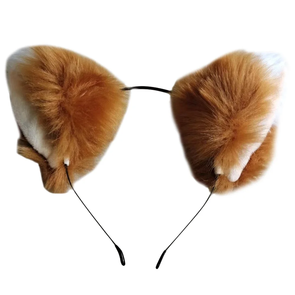 

Cat Ears Cosplay Accessory Headbands Hairy Fluffy Plush Stylish Furry Headwear Women's