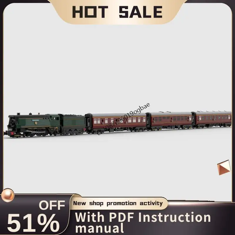 

New 5937Pcs City Technical Train Tracks Railway Moc Locomotive Meal Model Custom Puzzle Diy Creative Ideas Kid Toy Birthday Gift
