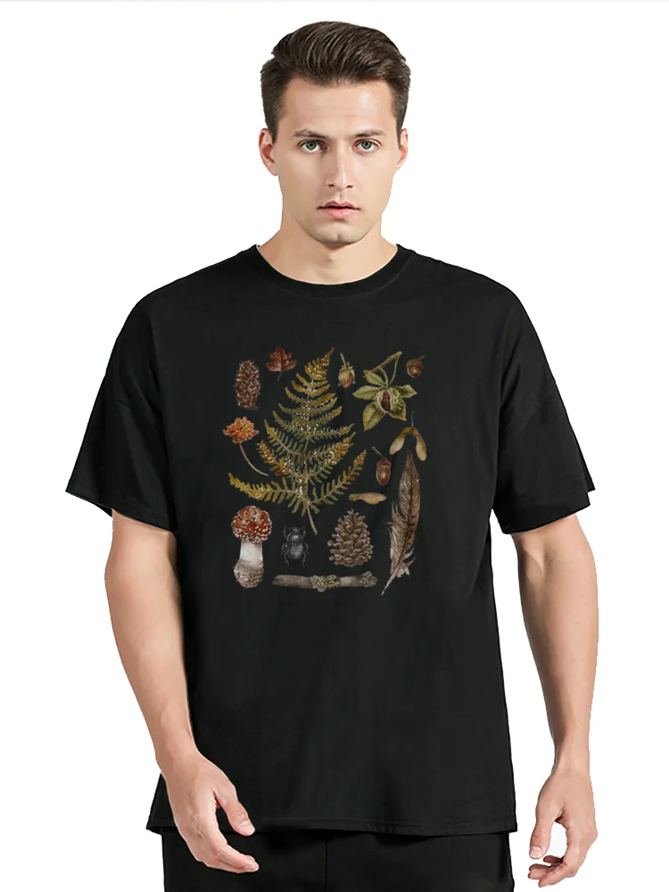 

Kawaii Cute Mushroom T-shirt Women's Men's New Cotton T-Shirt Men Clothing Oversized Graphic Tees Tops