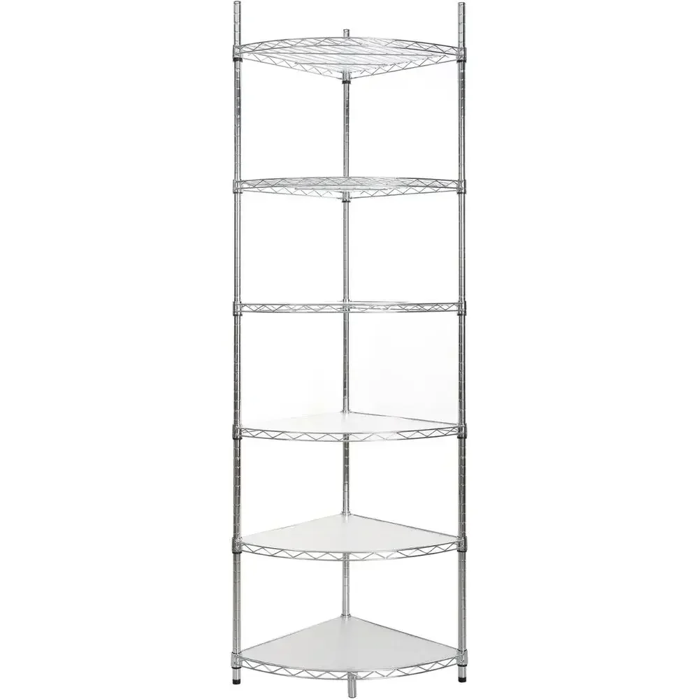 

6 Tier NS Metal Shel Wire Shelving Unit, 420lbs acity Heavy Duty Adjustable Storage Rack with Shel Liners or Closet Kitchen Bath