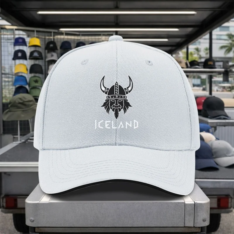 2026 New Icelandic Viking Logo Baseball Cap for Men, Casual Duckbill Hat, Trendy And Versatile Accessory, Outdoor Popular Casual