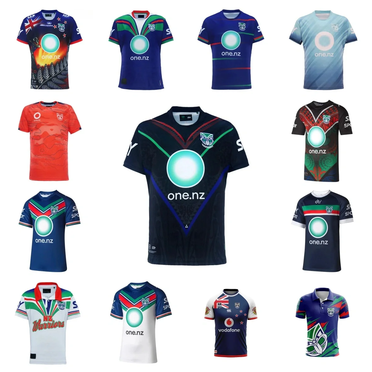 

2024 NEW ZEALAND WARRIORS MENS REPLICA INDIGENOUS JERSEY (Custom name and number )