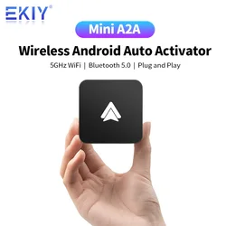 EKIY adaptador inalámbrico inteligente para coche dispositivo con WiFi Bluetooth conexión automática Universal con cable para Android