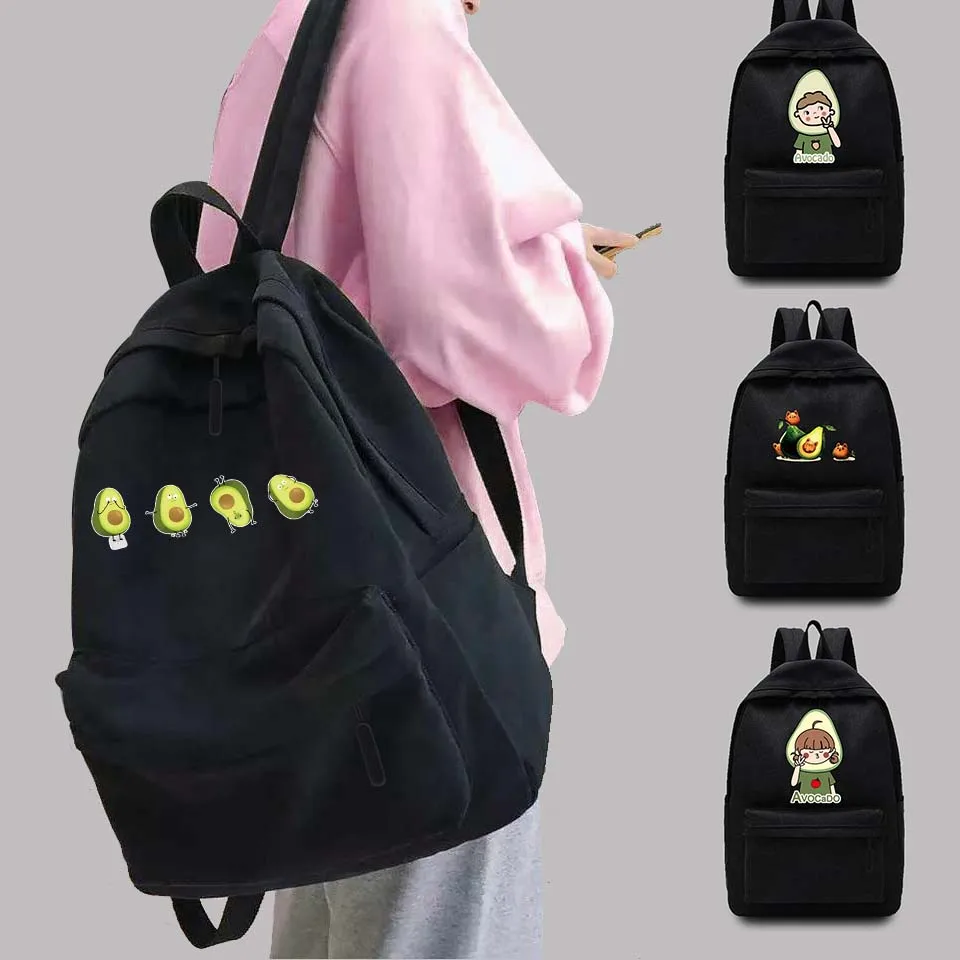 Large Capacity Travel Bag Unisex Travel Backpack with Avocado Series College Bag Shoulder Laptop Bags Commuter Sports Backpacks
