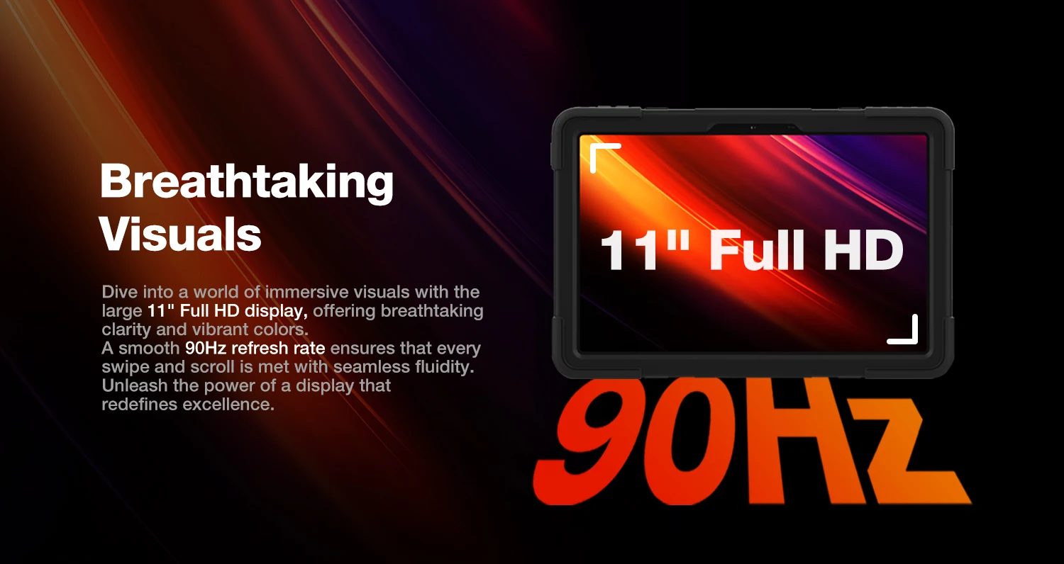 AGM P2 Active Rugged Tablet 11 Inch FHD IP68 Waterproof Dustproof 8GB RAM 256GB ROM Octa Core G99 Android 14 Outdoor Tablet