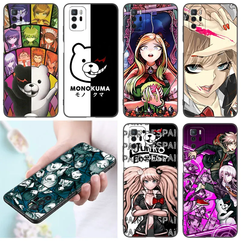 DANGANRONPA Black Silicone Phone Case For Xiaomi Redmi Note 10 11 11S 12 13 Pro 4G Plus 11T 5G 10S 12S