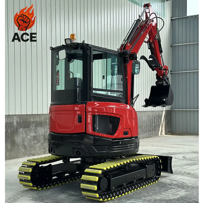 حفارة صغيرة صينية ضمان 4 طن 1 سنة حفارة 3.5 طن محرك كوبوتا حفار صغير مخصص EURO5 حفار صغير