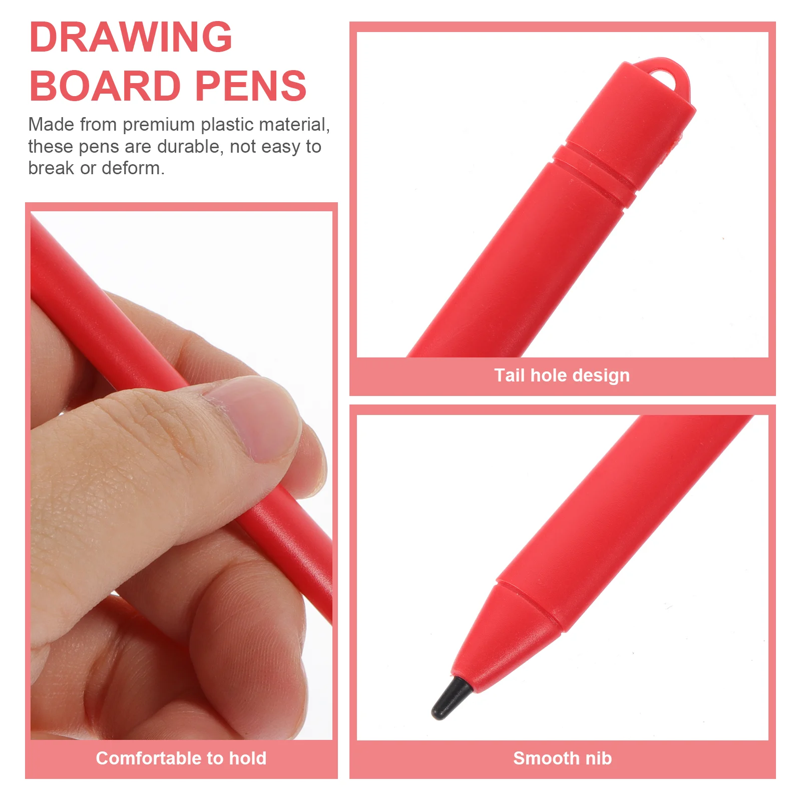 6 Pcs Lcd Paint Pen Tablet for Kids Writing Drawing Toys Board Pens Plastic Doodling Child