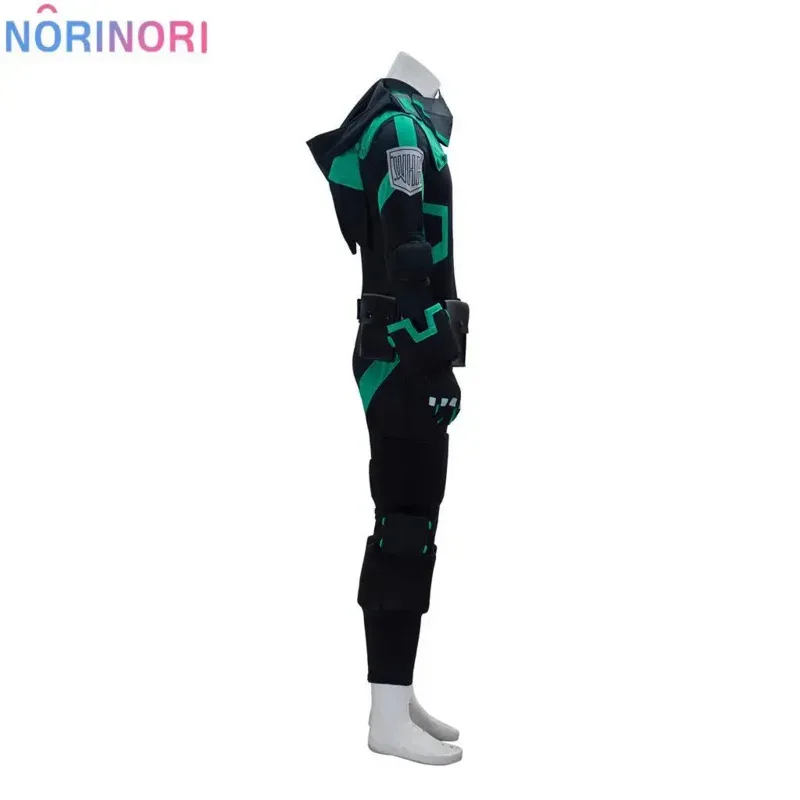 أزياء بطلي الأكاديمية أبطال العالم مهمة Boku No Hero Academia Izuku Midoriya Deku أزياء تنكرية بدلة معركة سوداء