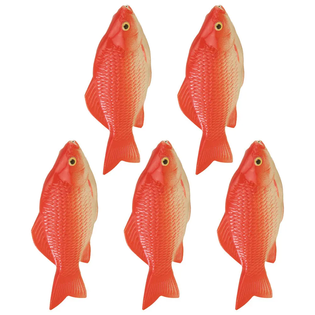 

5Pcs Simulation Fish Carp Artificial Decor Lightweight Foam Realistic Fish Tank Floating Decoration Vivid Home Aquarium Ornament