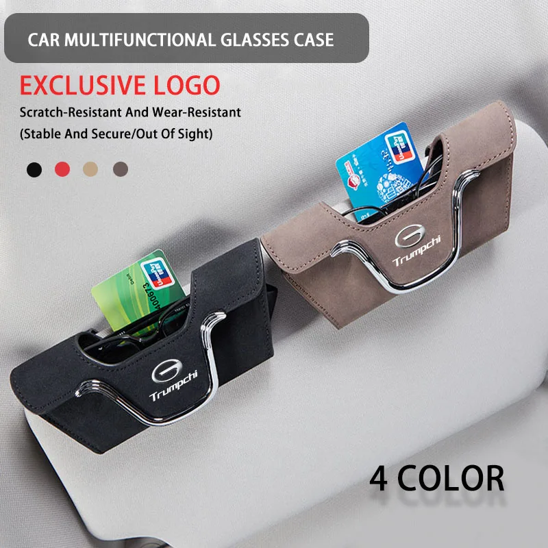 

Car Sun Visor Glasses Holder Sunglasses Glasses Case gac-motor Trumpchi M6 pro M8 Gs3 Gs8 Gs4 Gs5 shadow leopar Accessories 2024