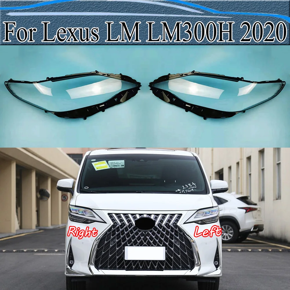 

For Lexus LM LM300H 2020 Front Lamp Shade Headlight Mask Shell Transparent Cover Lens Replace The Original Lampshade