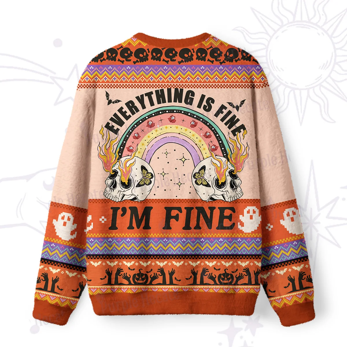 Y2K Women's Autumn and Winter Season Top, Home Casual Hoodie, Witch Print Loose Long Sleeved Hoodie S-XXXL Size