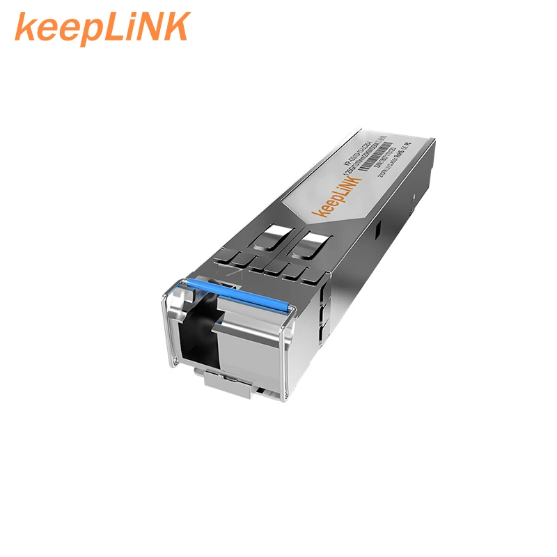 KeepLink KP-GS1D-13-LC20 SFP 1000BASE-BX-D BiDi 1550nm-TX/1310nm-RX 20km DOM Simplex LC/UPC SMF Optical Transceiver Module