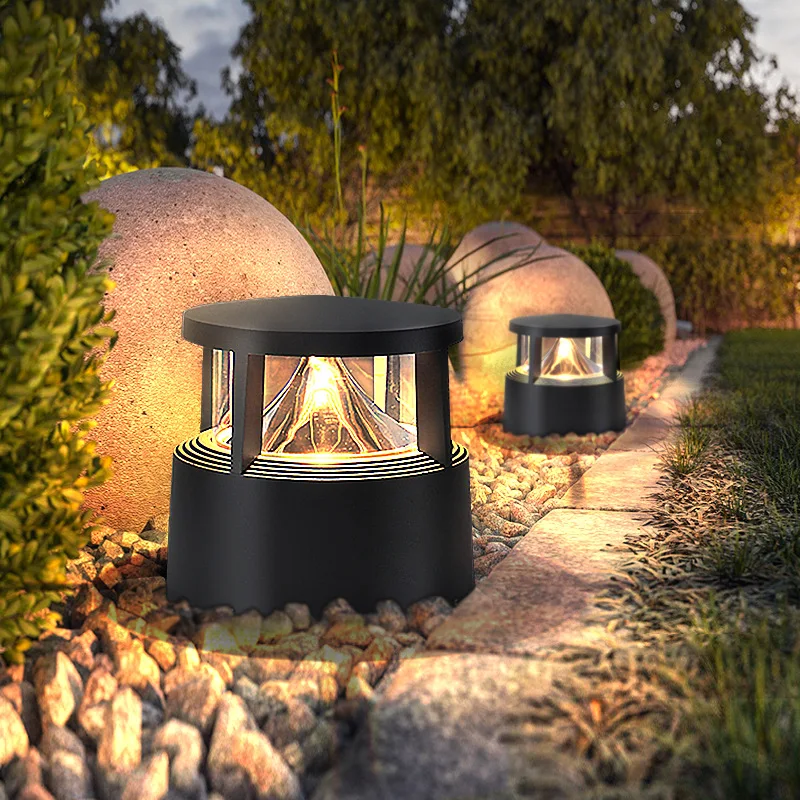 Column head lights, outdoor waterproof fence lights,  garden forest lights, landscape park lights