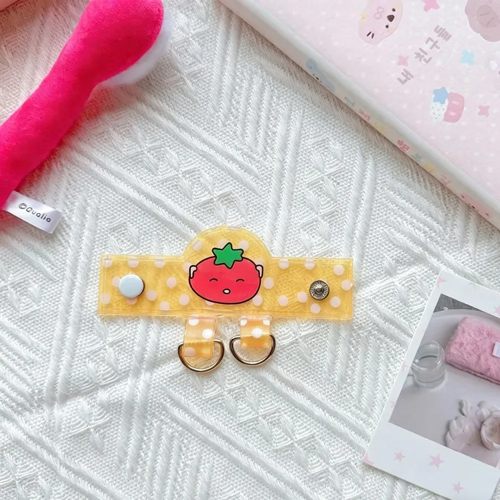 High Quality PVC Bag Extender Clip Polka Dot Transparent Bag Strap Hanger with Double D-Rings Bag Charm Holder Backpack