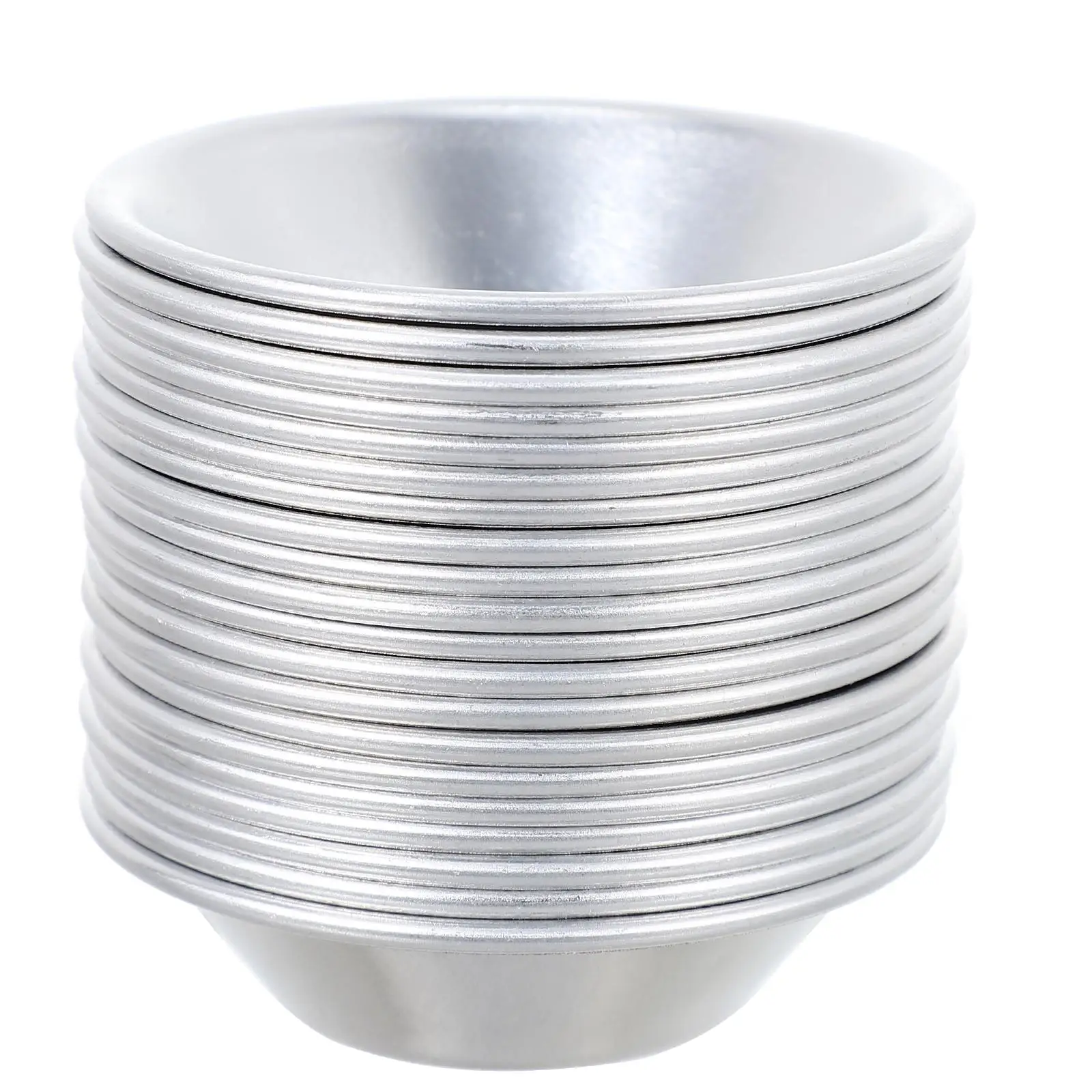 

20 Pcs Egg Tart Mold Aluminum Alloy Baking Trays Mini Pans Cake Molds Kitchen Gadgets Home Hotel Restaurant Bakery