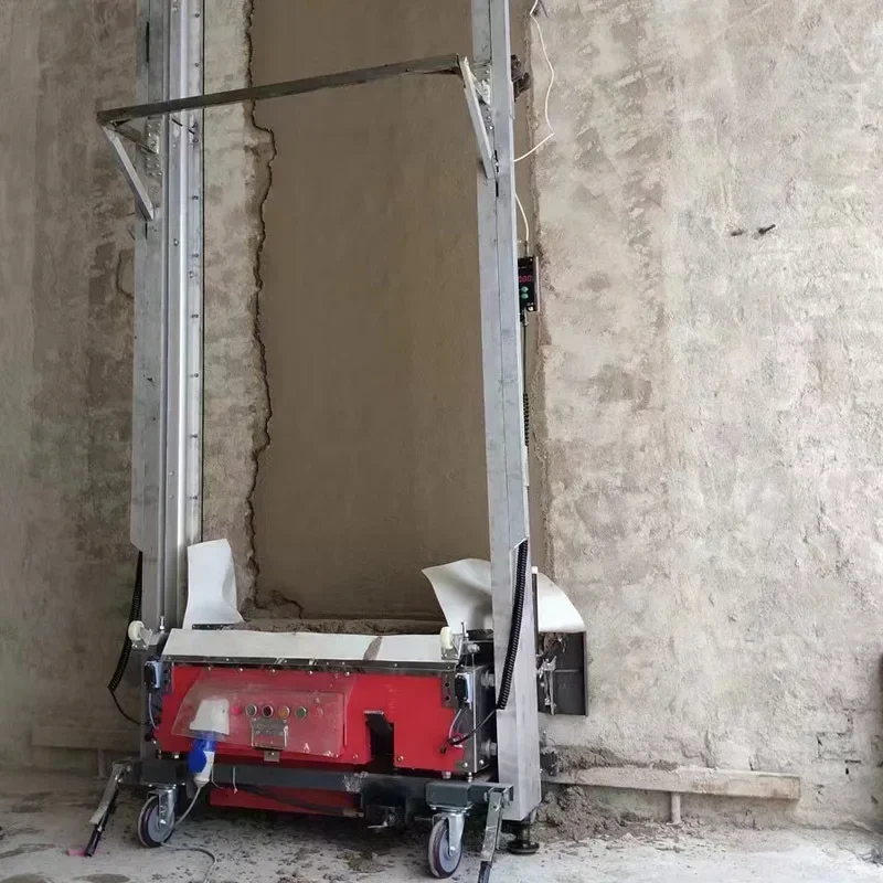 1000 M2/8h Automatic Cement Mortar Plastering Machine Rendering Machine Wall Plaster Rendering Machine