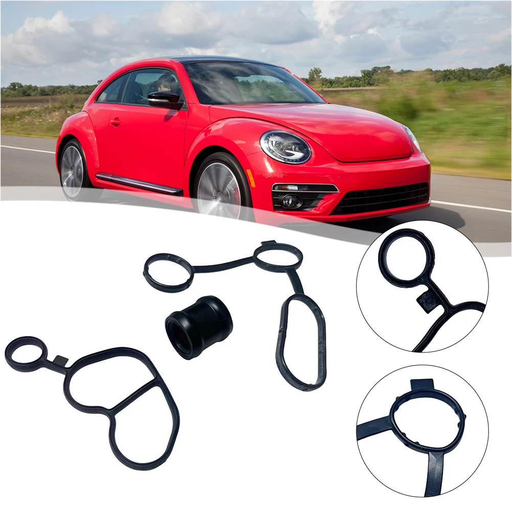 

1pcs Black Plastic OEM Number 03F121215 03F903575C 03F115111A Oil Cooler Washer Set For Beetle For Golf For A3 Accessories