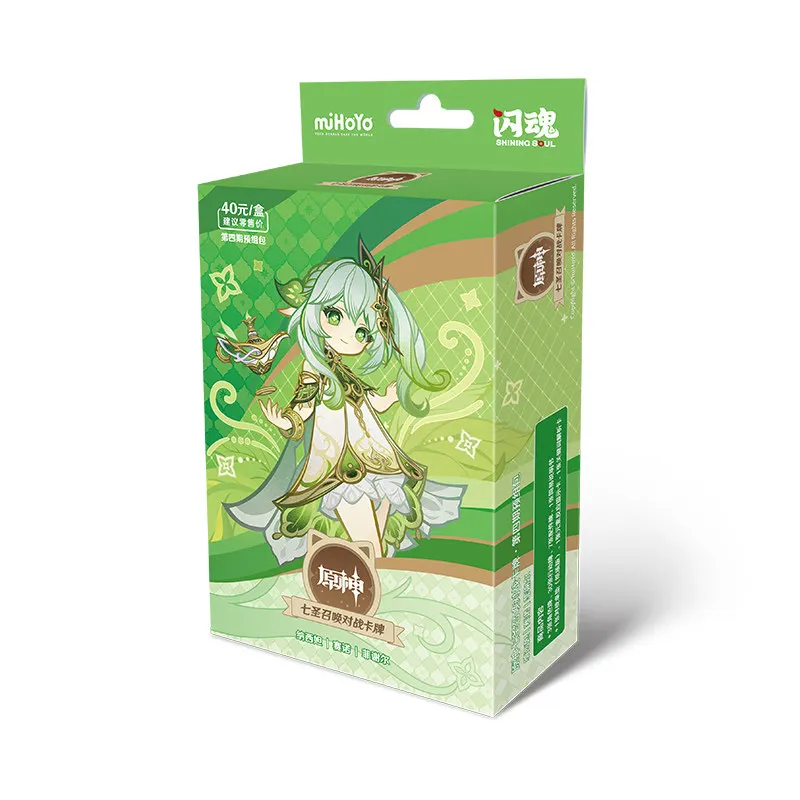 Originele Genshin Impact Card Vol.4 Genius Invokation Tcg Battle Card Anime Character Competitive Booster Game Collection Cards