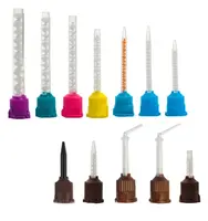 50/100 Uds puntas de mezcla Dental punta de mezcla de goma de silicona materiales de impresión Dental tubo de mezcla tubos de colores de laboratorio de dentadura