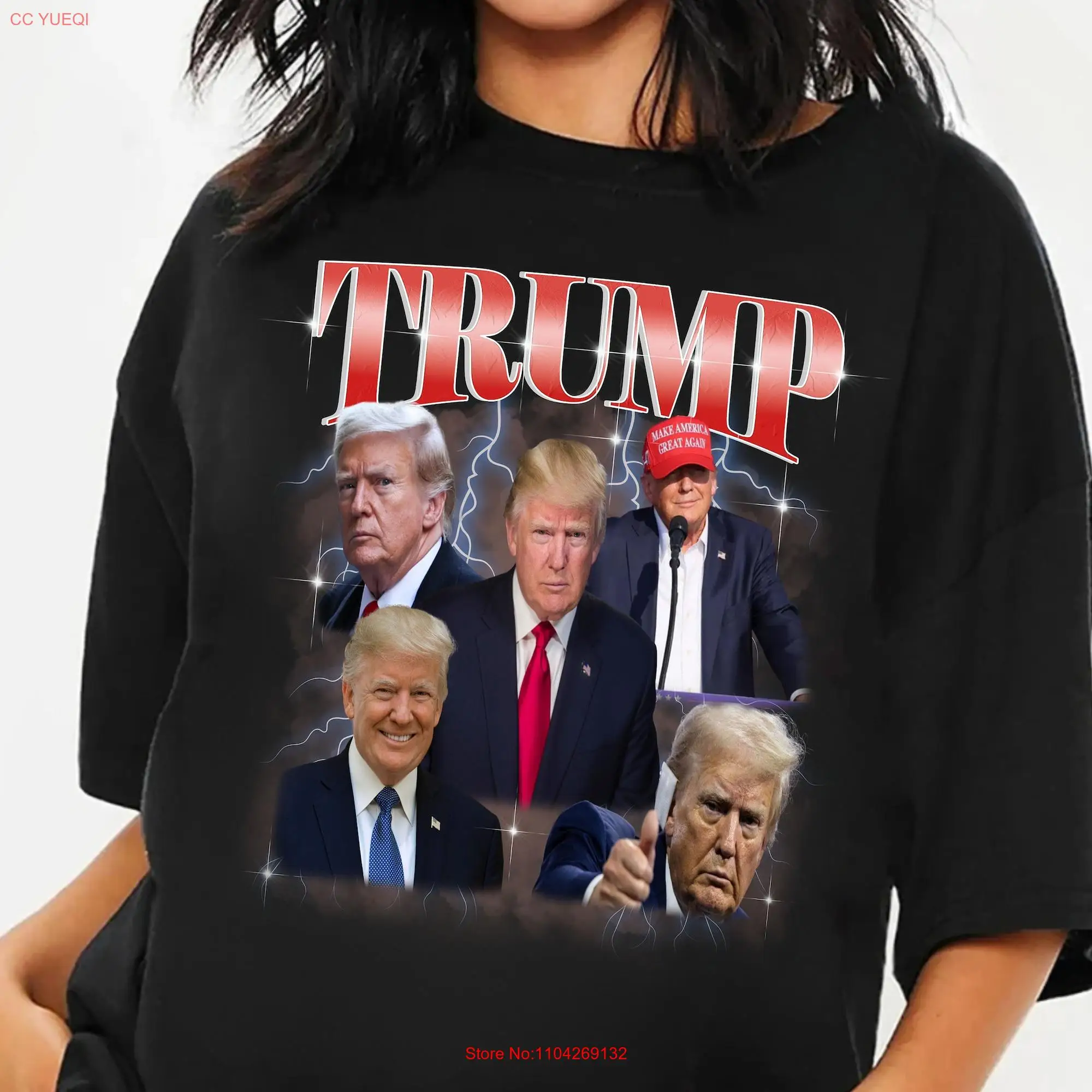 Trump for President 2024 Bootleg Rap T Shirt Republican Merica Support Group long or short sleeves