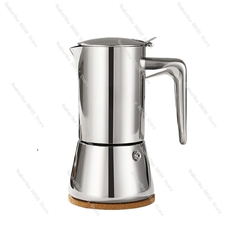 

Stainless steel mocha pot household small espresso machine set large capacity coffee pot