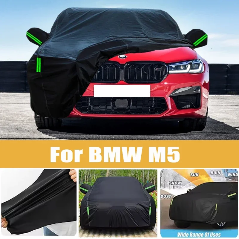 

For BMW M5 Full Car Cover Four Seasons Universal Outdoor Sun Anti UV Rain Snow Dust Protection Oxford Cloth Car Accessories