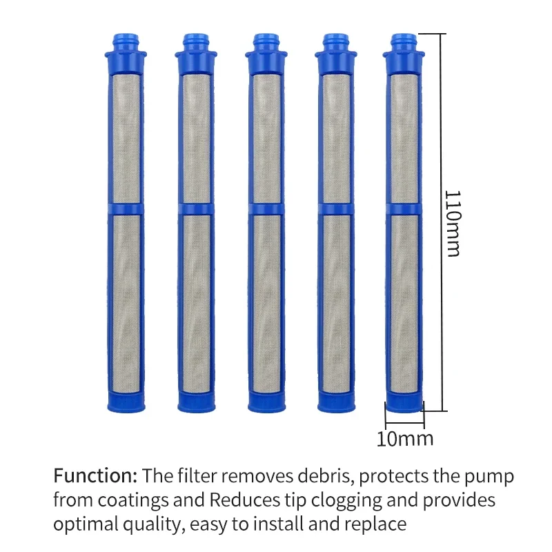 Airless Spray Gun Filter 287033 Suitable for Most Spray Guns 100 mesh Airless Paint Spraying Tool Filter Pump Filters