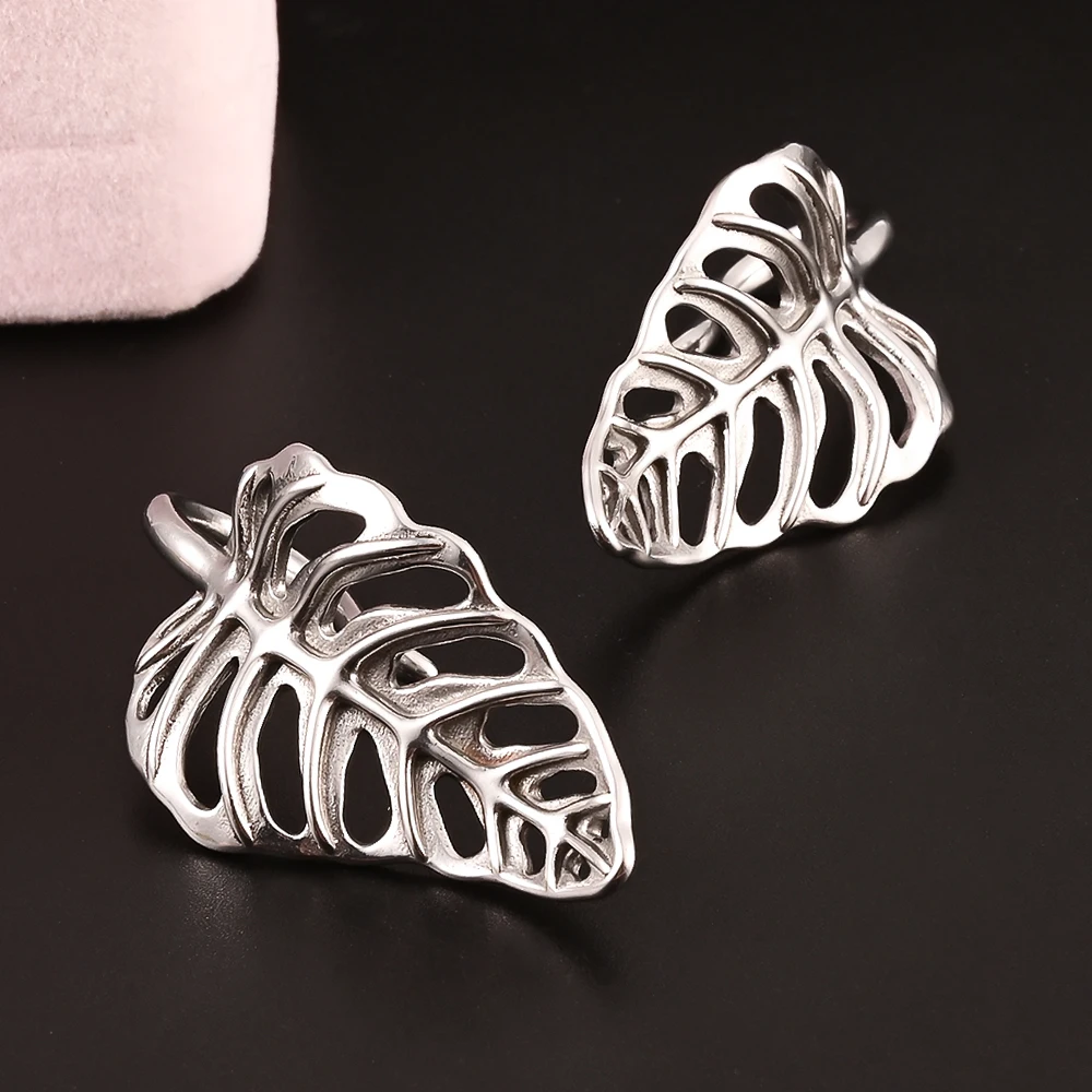 

Vankula 10pc Stainless Steel Leaves Ear Weights Hangers For Stretched Ear Lobe Piercing Body Jewelry Expander Ear Plugs Gauges