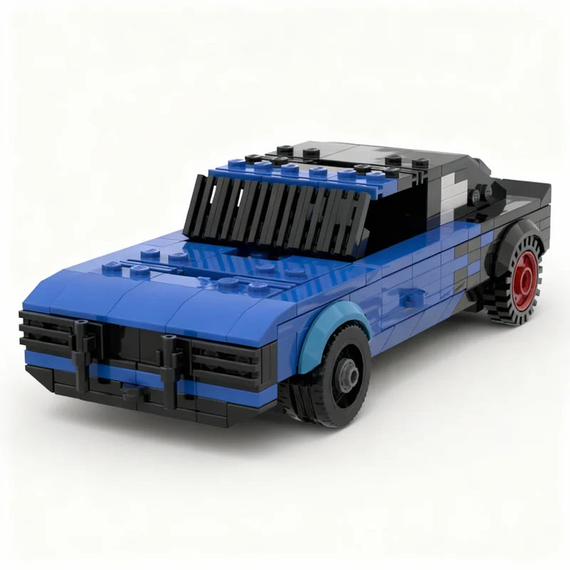 278 Piezas MOC City Champions Super Car Banshee Demo Derby Estilo Clásico Pickup Taunus Coupé Modelo Tecnología DIY Montaje Set de Regalo