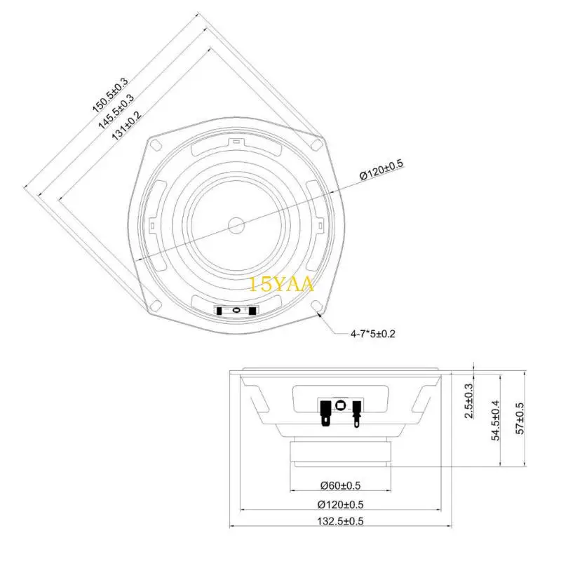 15ya eficiente 2ohm Subwoofers magnéticos para reprodução clara som