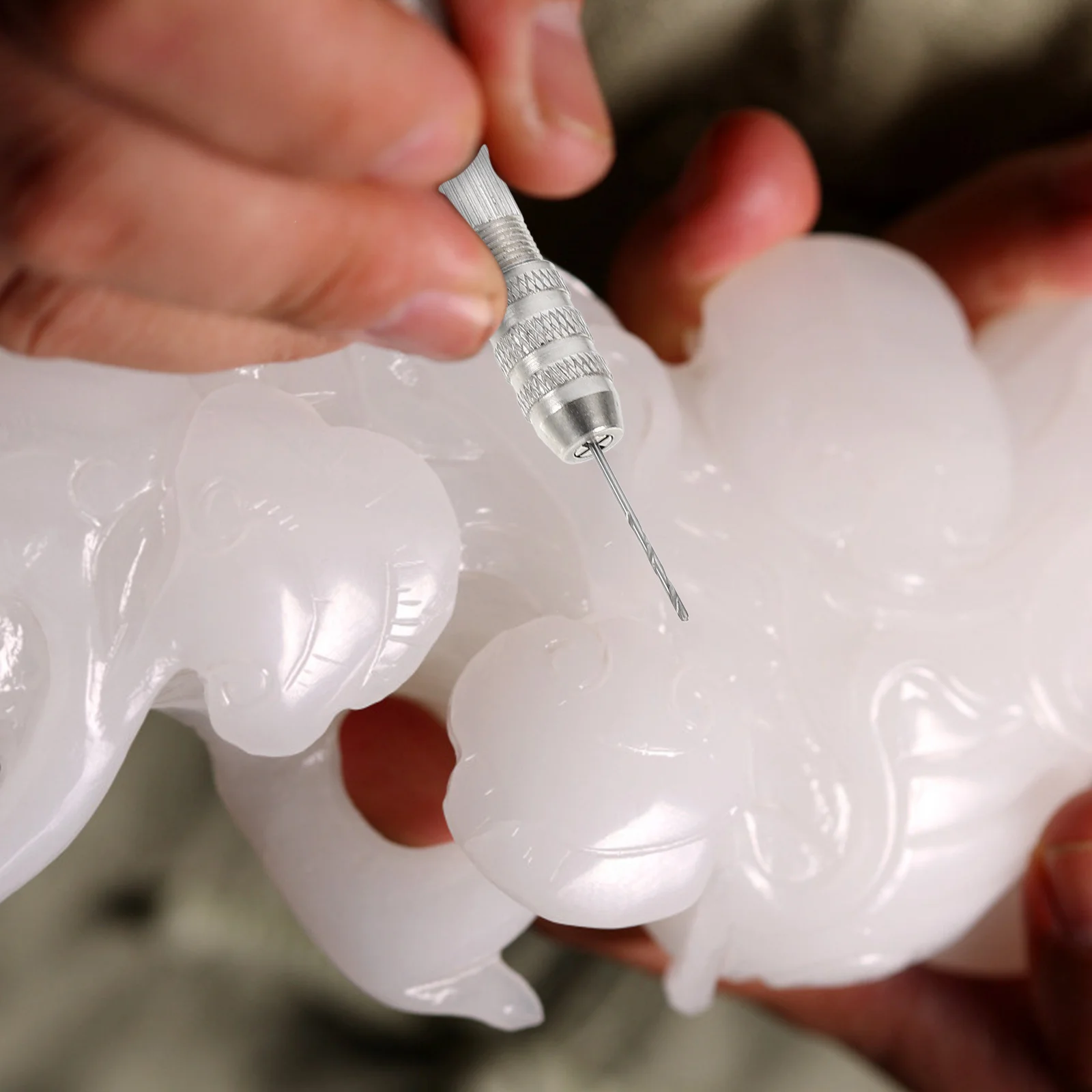 DIY مجموعة الحفر اليدوية صنع المجوهرات دليل العمل الحفر للخشب البلاستيك العنبر شمع العسل عملية بسيطة قلادة الحفر عدة