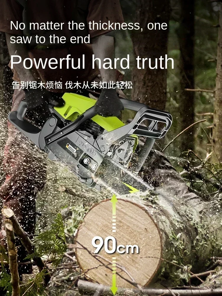 Original Four-stroke Gasoline Chain Saw for Woodcutting with Small Size and Electric Control