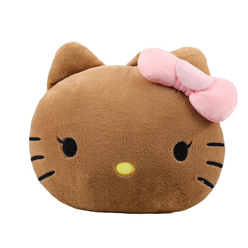 Muñeco de peluche Kawaii, almohada para teléfono con tapa de gato negro, juguete bonito para niños, regalo de cumpleaños, cojín para sofá para niñas, decoración de peluche de Animal