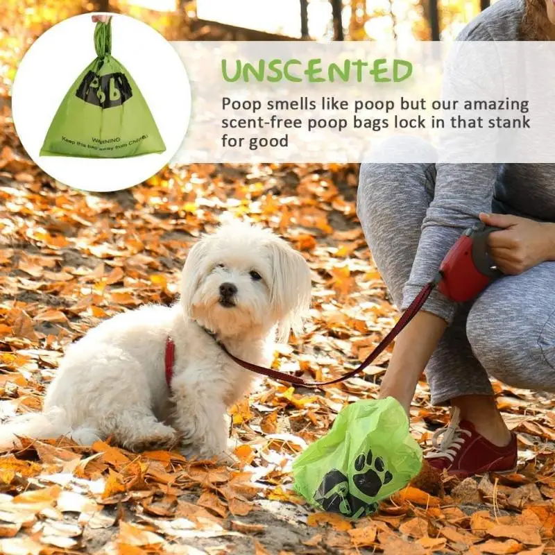 New Dog Poop Bag Biodegradable Pet Garbage Bag Dog Poop Bags Dog Poop Bag Dispenser Dog Cleaning Supplies Dog Products for Dogs