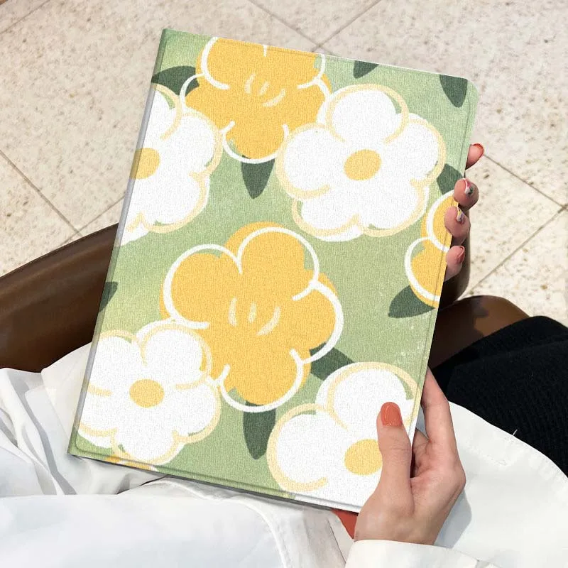 الكرتون زهرة خربش نمط ل الشرف تبويب اللوحي MagicPad 3 6 7X8 V7 V8 8 9 X9 X8a X9a 10 Pro بوصة 2020 2021 اللوحي