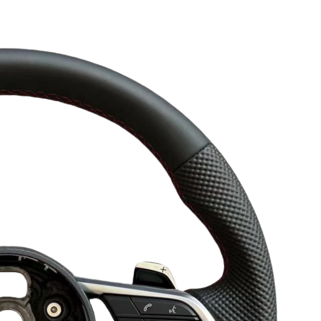 New Factory Perforated Leather Steering Wheel for A3 A4 A5 A6L A8 Q5 Q7 Q8 TT B9 Car Steering Wheel