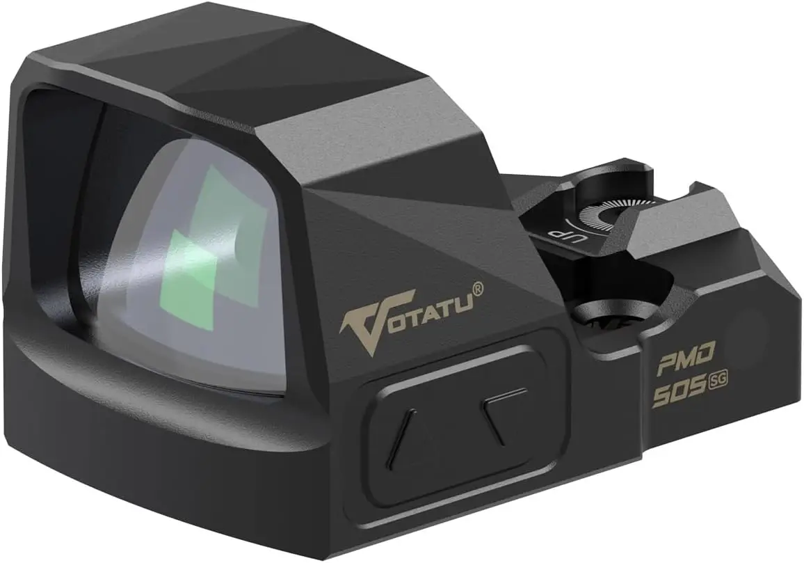 PMD505-SG Shake Awake Green Dot 3 MOA Micro Reflex Sight Compatible with RMS/RMSc Slide Footprint Pistol Optics, Picatinny Mount