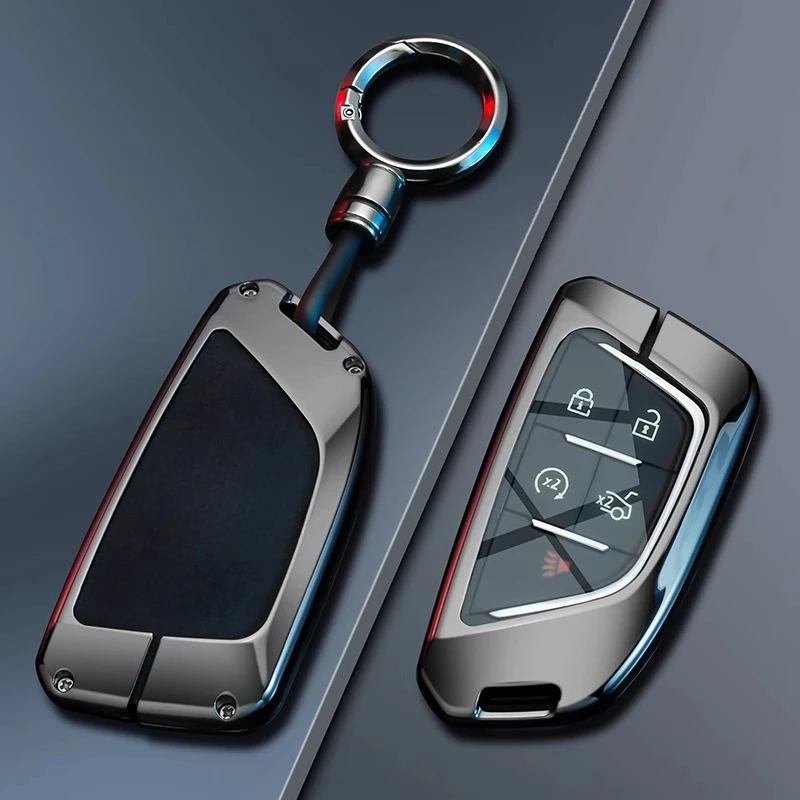 

Чехол для автомобильного ключа из цинкового сплава для Cadillac ATS-L XTS XT4 XT5 XT6 CTS CT4 CT5 CT6 ATS 28T SRX Escalade, брелок для ключей, автоаксессуары