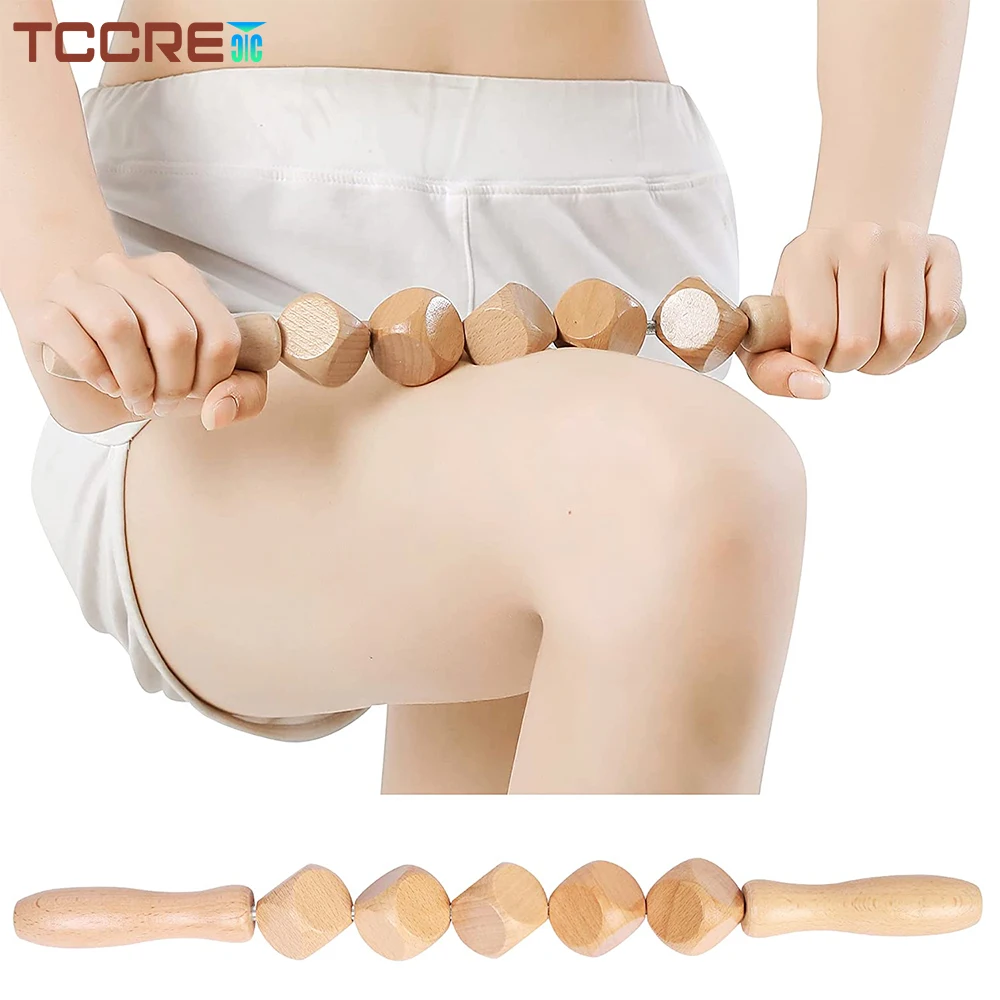 1Pc Wood Therapy Massage Tools, Cellulite Massager, Lymphatic Drainage Massager Reduce Cellulite Increased Lymphatic Circulation