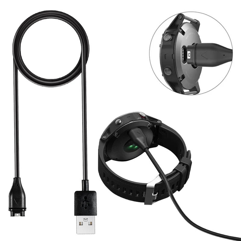 Smartwatch USB Charger Charging Cable for Garmin Fenix 5 5S 5X Plus Smartwatch Replacement Cable Stable and Safe USB Cable