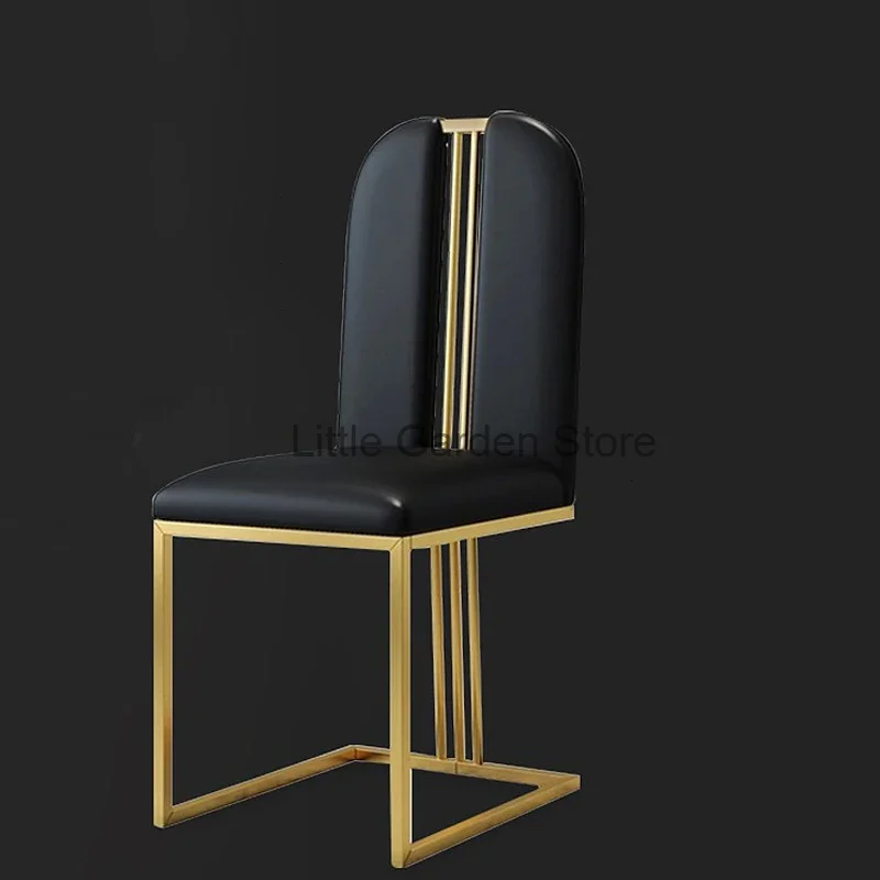 

Nordic Comfortable Dining Chairs Gold Legs Protection Fashion Minimalist Dining Chairs Clear Relax Sillas Interior Decorations