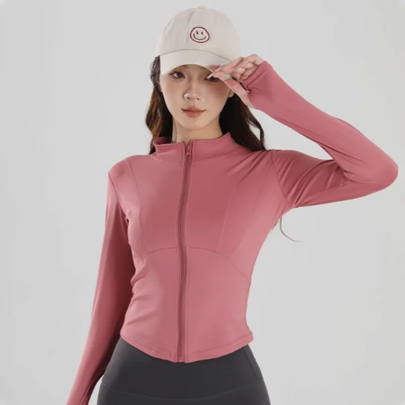 New Yoga Jacket for Women Autumn and Winter Professional Sports Jogging and Cycling Clothes Long-sleeved Fitness Clothes Shirts image 4