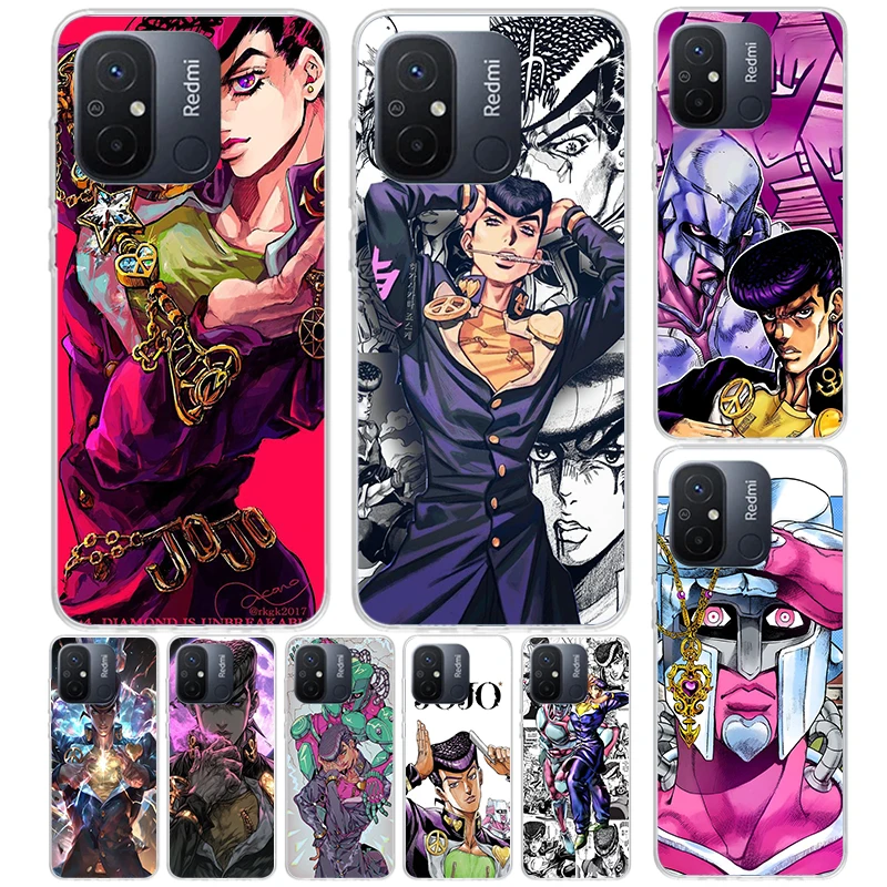 Чехол JoJo Adventure Higashikata Josuke для Xiaomi Redmi 12 12C 10 10C 9 9C 9T 9A, чехол для телефона 10A 8A 8 7A 7 6A 6 Pro K70 K60 K20