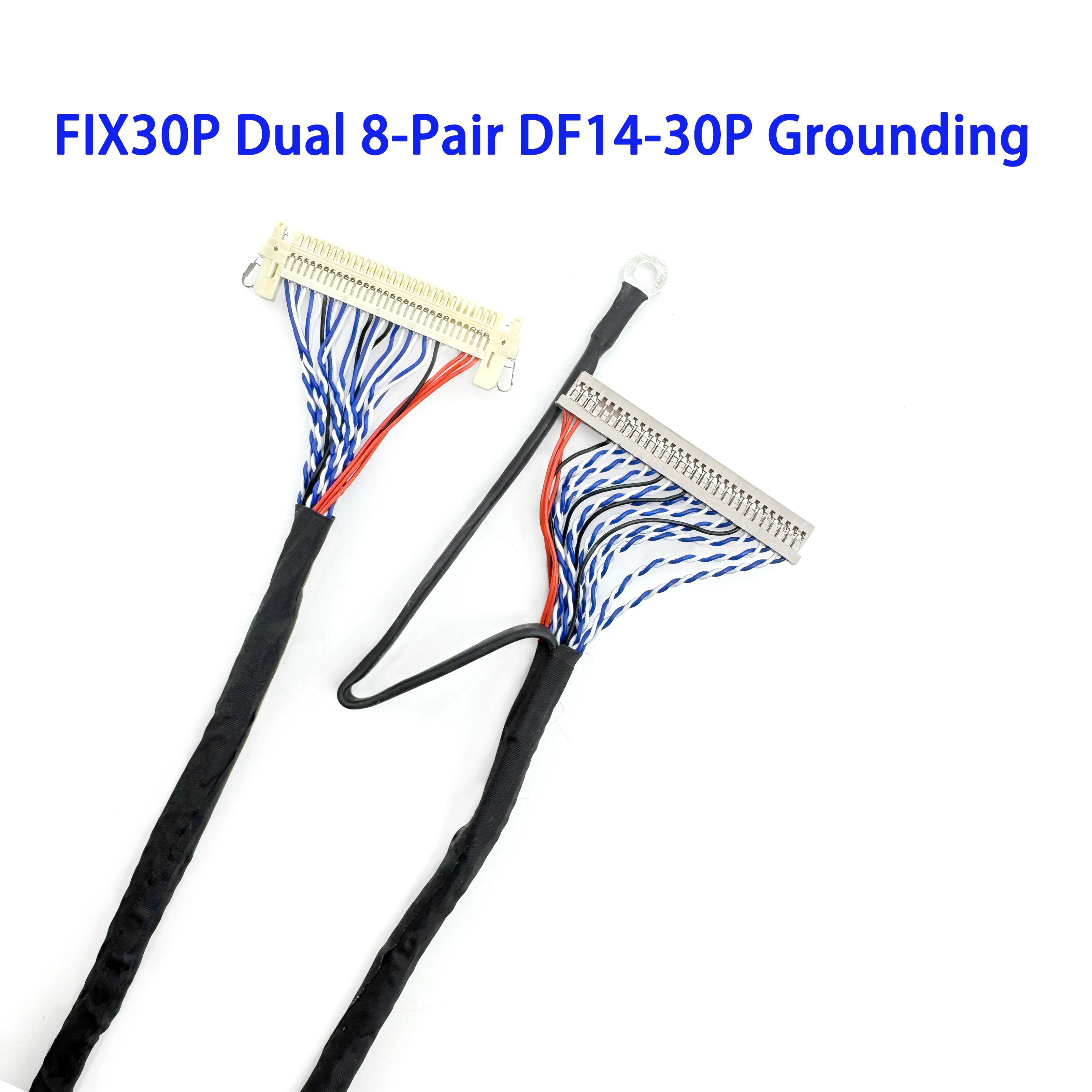 DF14-30P to FIX-30P Dual 8-Pin Display Cable Adapter for Industrial and Medical Equipment DF14-30P Pin-to-Pin Adapter