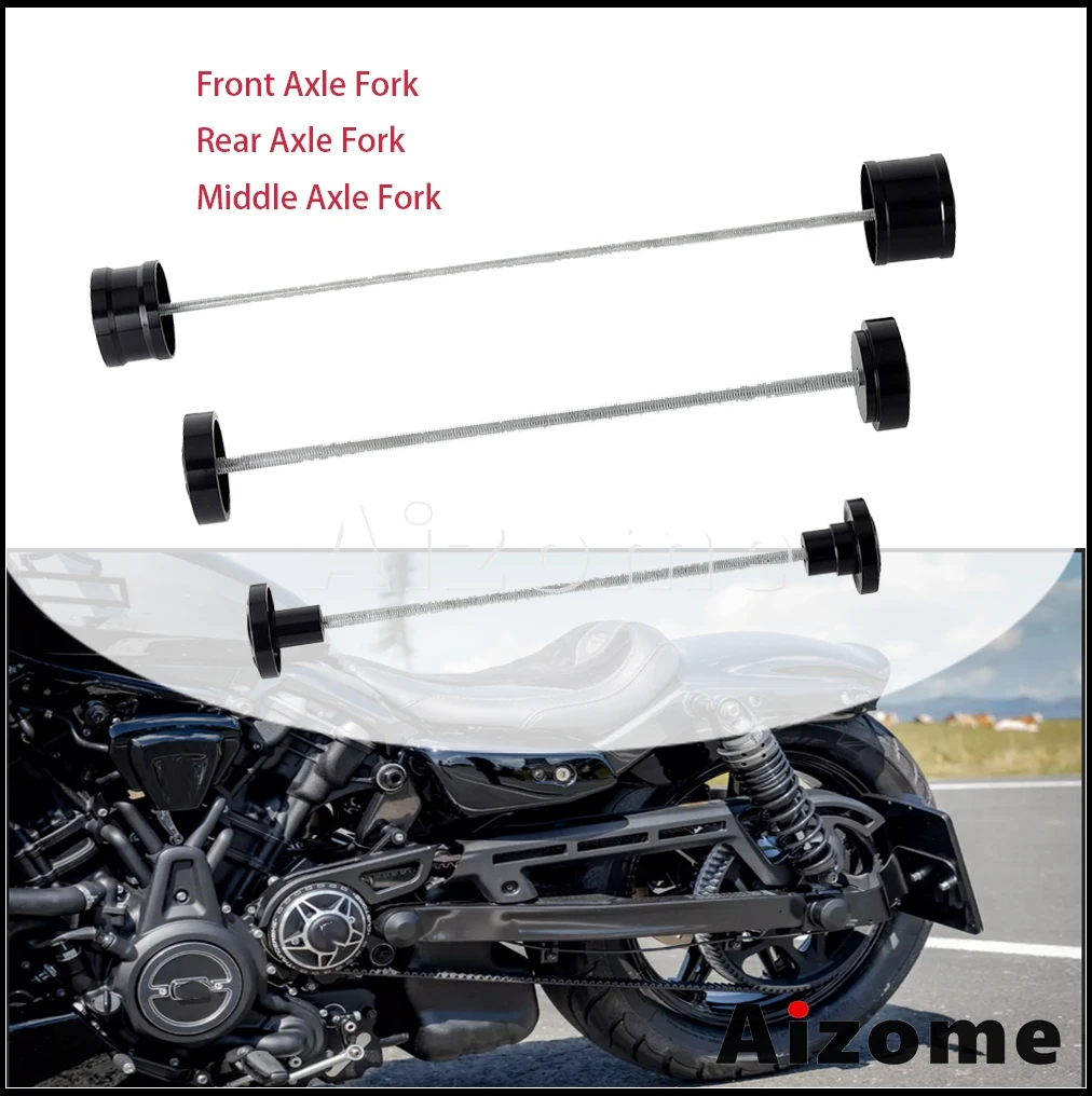 

Motorcycle Front/Middle/Rear Axle Nut Covers Protection Parts CNC Aluminum For Harley Nightster 975 RH975 RH 975 RH-975 22-2023