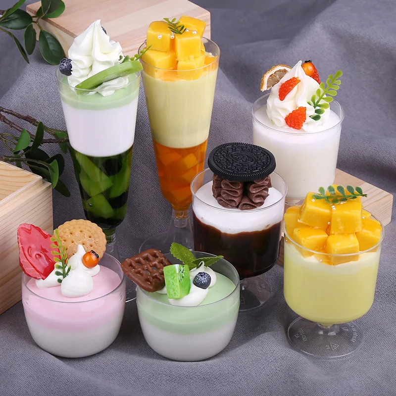 Simulation cake fake fruit cream pudding ice cream lifelike model props store counter toy ornaments photography props